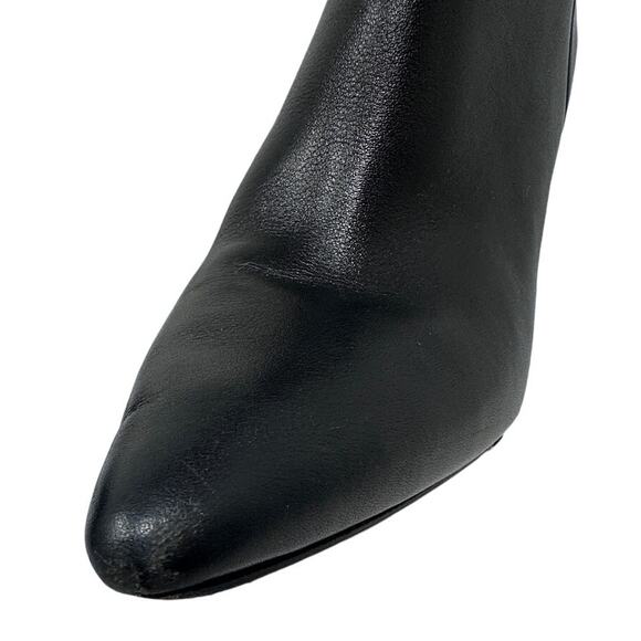 Raye Elo x Revolve Black Leather Boots Clear Heel size 9 - Picture 9 of 15
